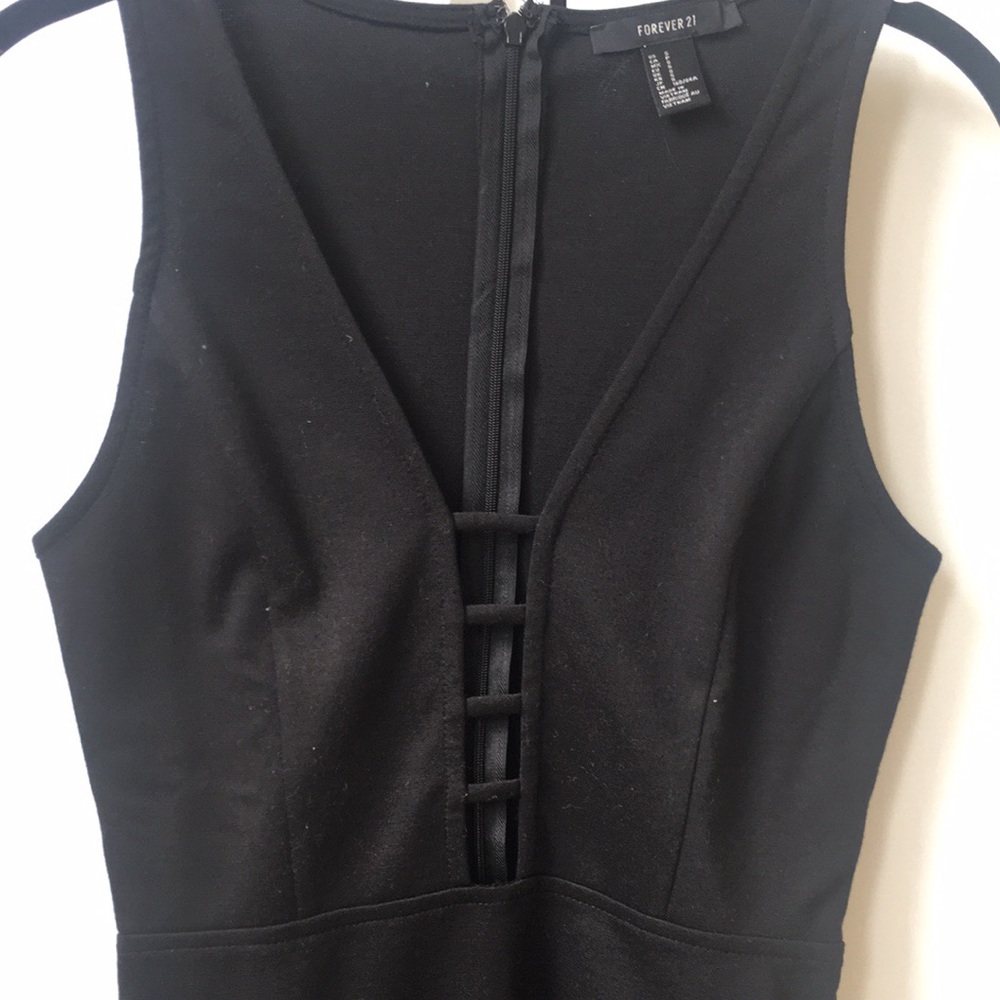 Forever 21 Black Dress with Ladder Cutout